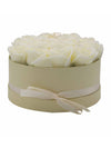 Grand Coffret Cadeau Rond 14 Roses de Savon Crèmes