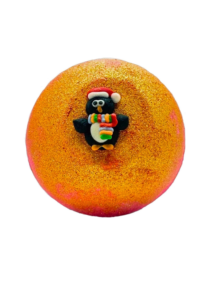 Bombe de Bain 180G Pingouin - Orange Épicée