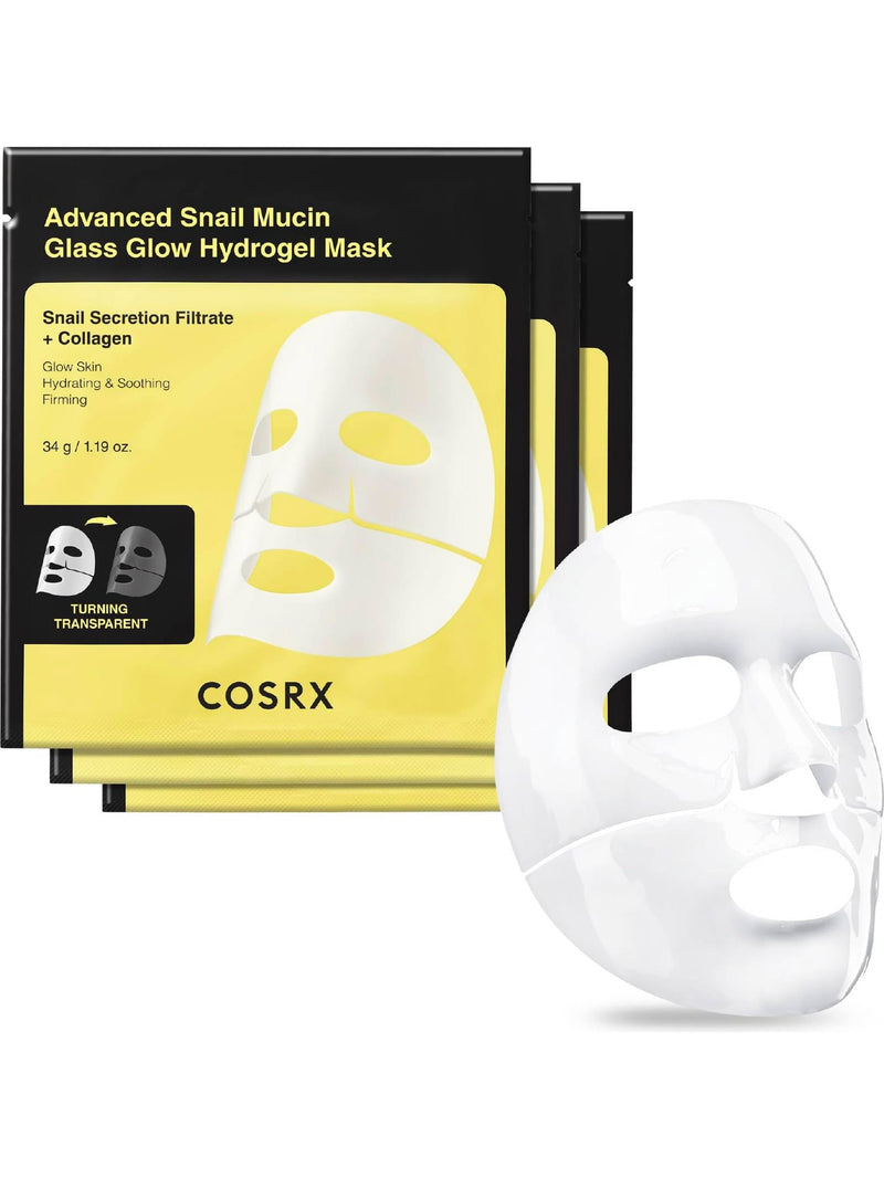 Masque Hydrogel Effet Glass Glow à la Mucine d’Escargot – COSRX