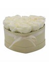 Grand Coffret Cadeau Coeur 13 Roses de Savon Crèmes