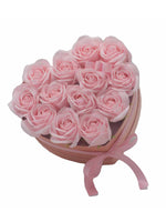 Grand Coffret Cadeau Coeur 13 Roses de Savon Roses