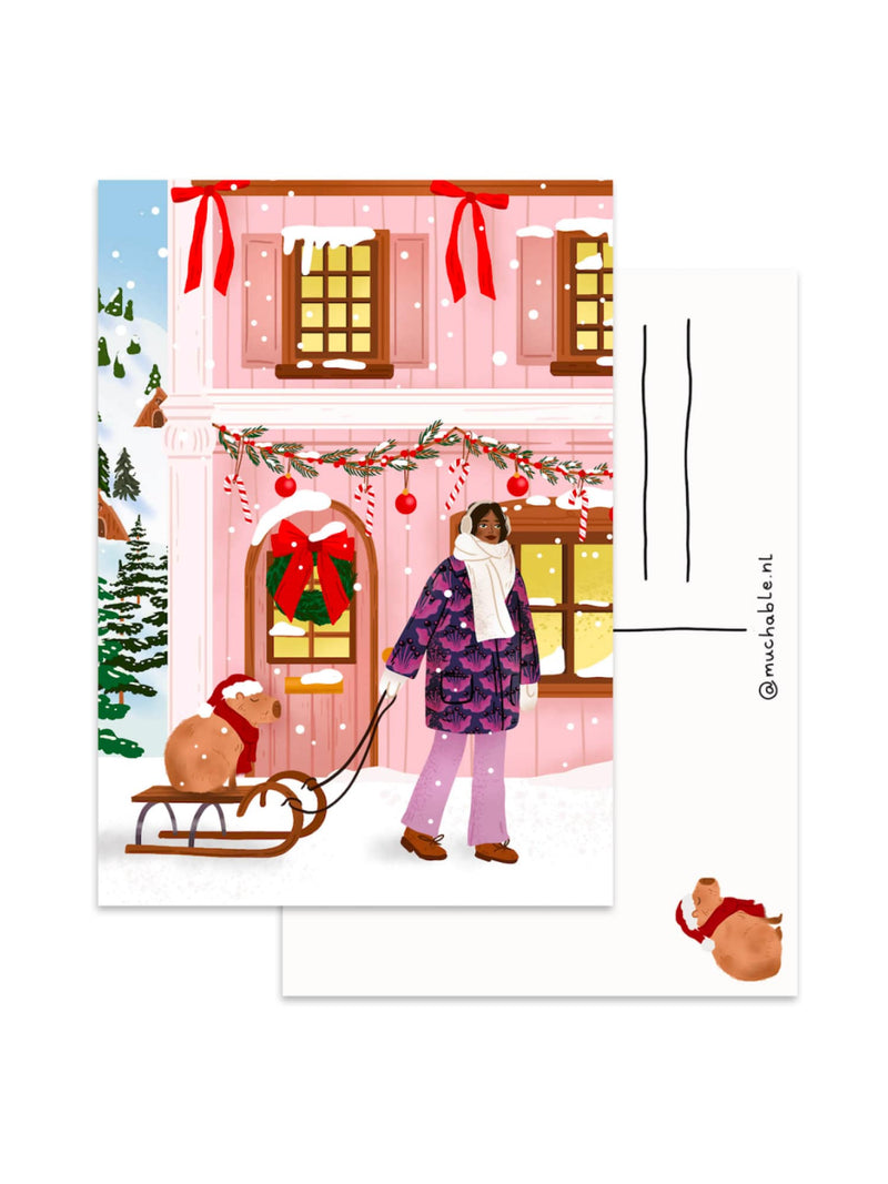 Carte Illustrée Capybara