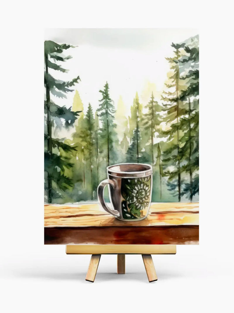 Carte Illustrée Coffee and Nature
