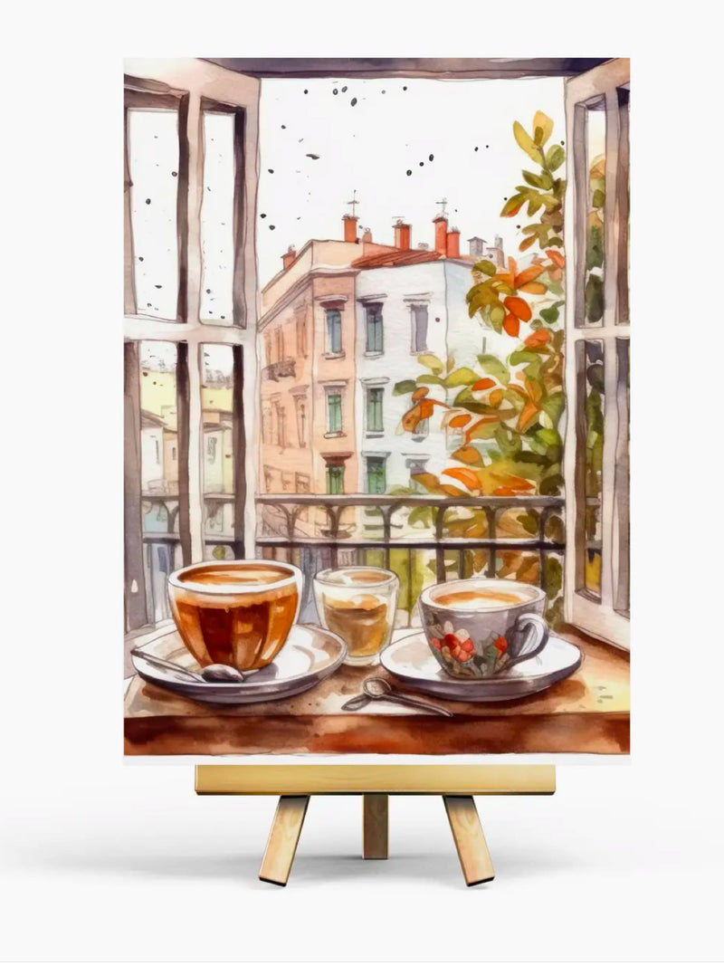 Carte Illustrée Coffee Time