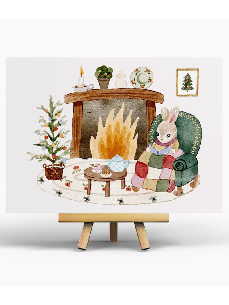 Carte Illustrée Cozy Christmas