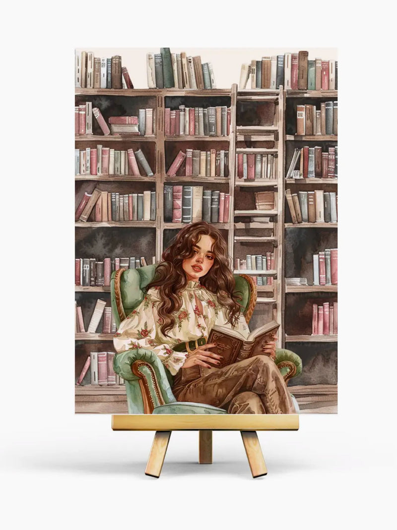 Carte Illustrée Cozy Reading