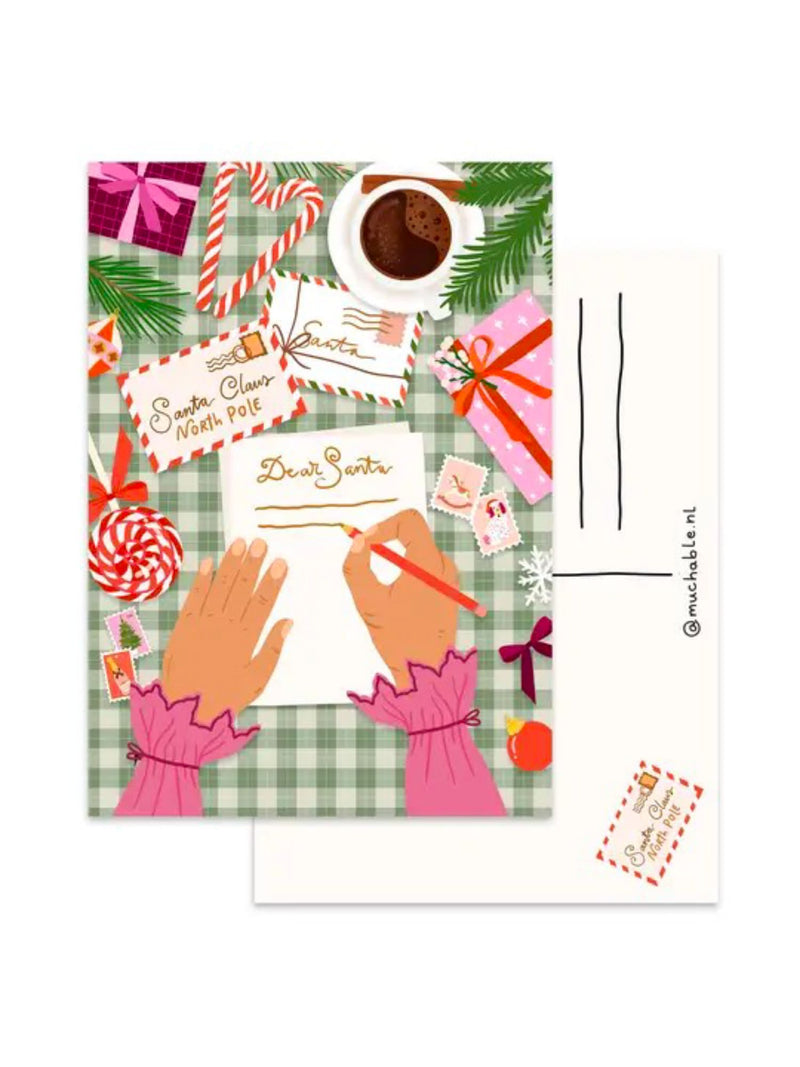 Carte Illustrée Dear Santa