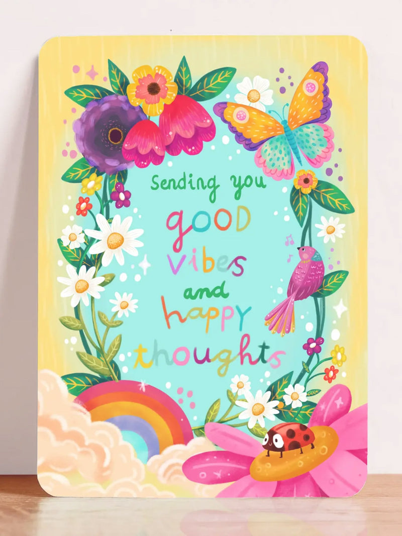 Carte Illustrée Good Vibes