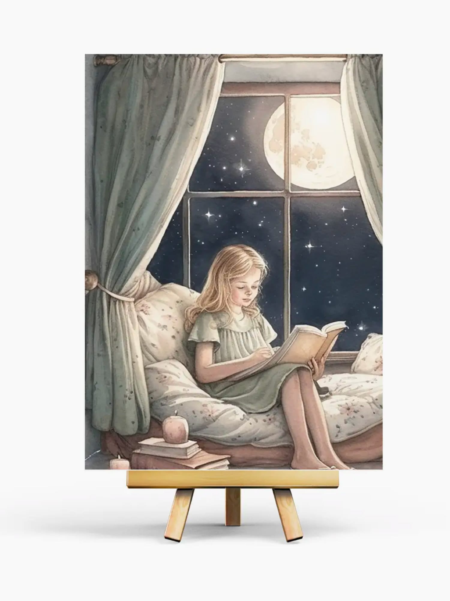 Carte illustrée Lectrice Blonde A6 | Papeterie cosy et poétique ...