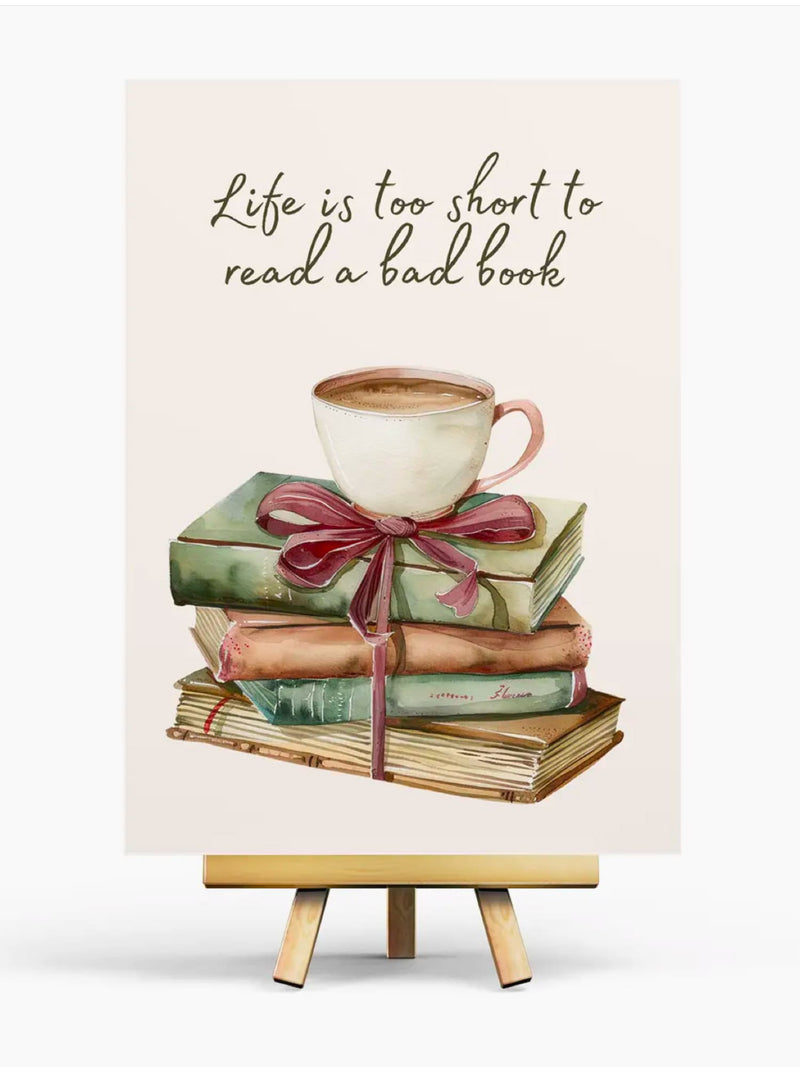 Carte Illustrée Life Is Too Short