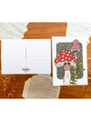 Lot de 2 Cartes Illustrées Champignons