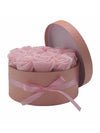 Grand Coffret Cadeau Rond 14 Roses de Savon Roses