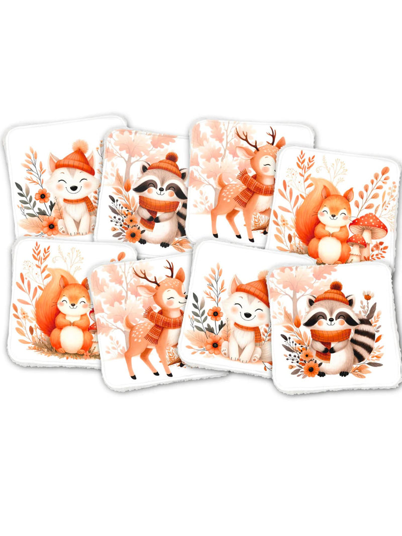 Coton Lavable Animaux des Bois