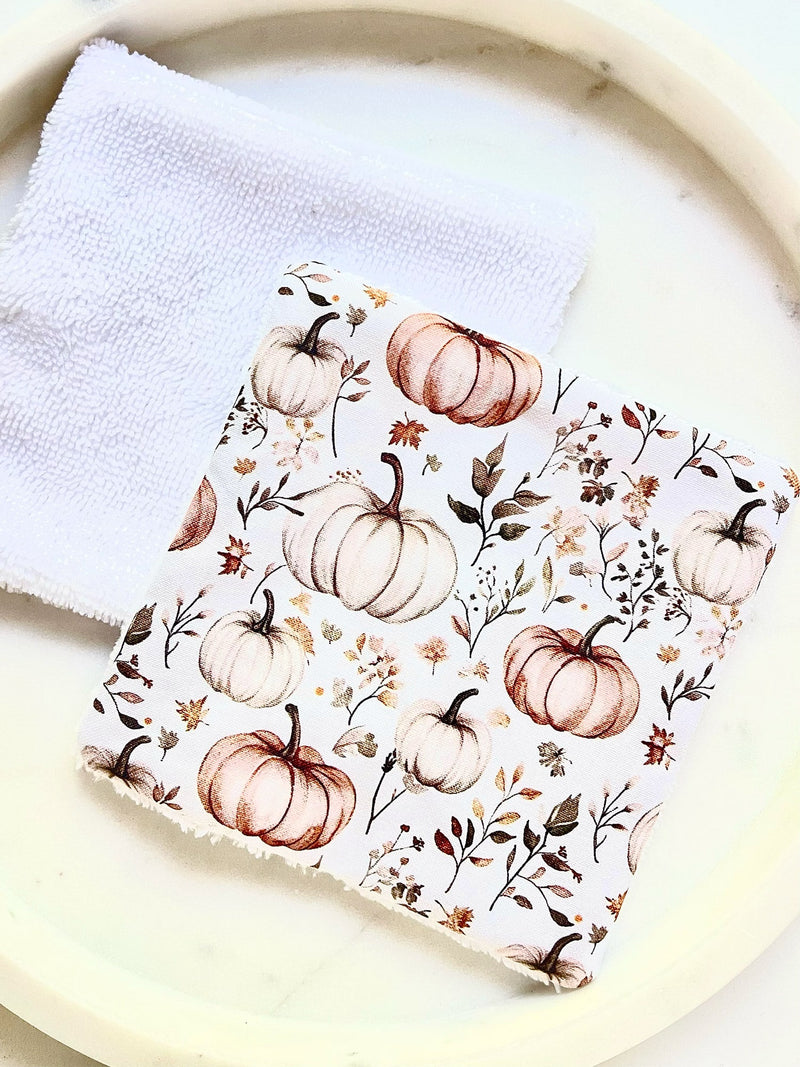 Grand Coton / Lingette Lavable Citrouilles