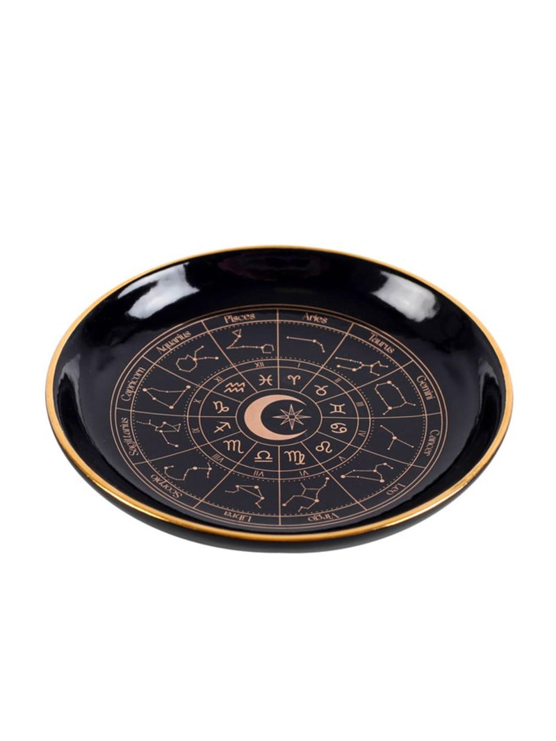 Coupelle Roue Astrologique Noire – Décoration Céleste
