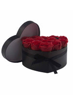 Grand Coffret Cadeau Coeur 13 Roses de Savon Rouges