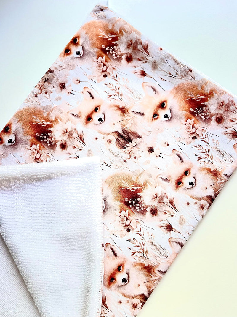 Grande Serviette Main en  Coton Premium - Renards d'Automne