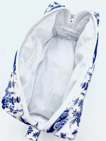 Grande Trousse Rembourrée Paysage Asiatique Bleu