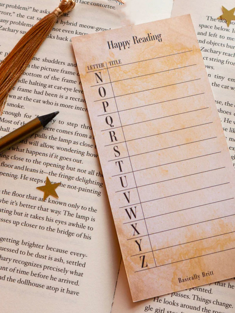 Marque-Page Illustré A to Z Books
