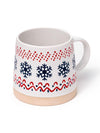 Mug en Grès – Flocons de Neige