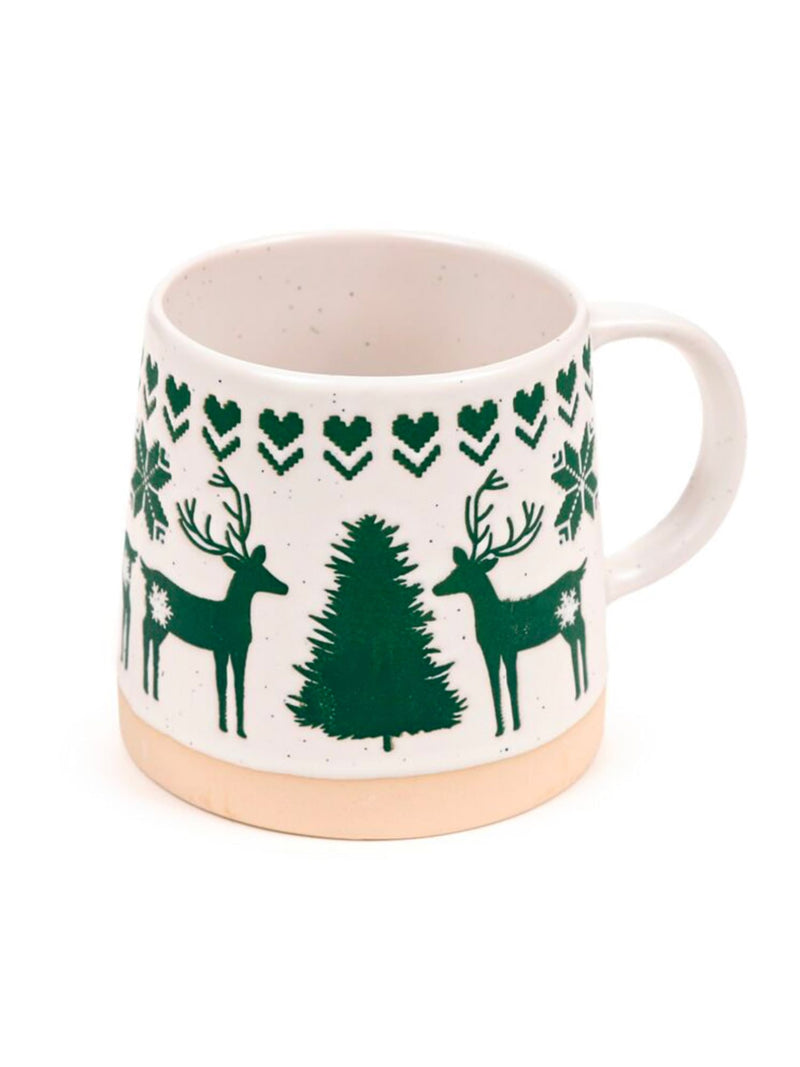 Mug en Grès – Rennes de Noël