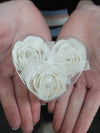 Petit Coeur de 3 Roses de Savon Roses