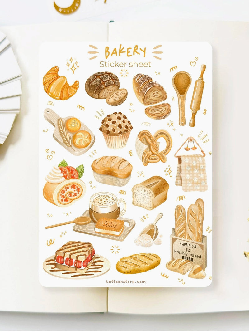 Planche de Stickers Boulangerie