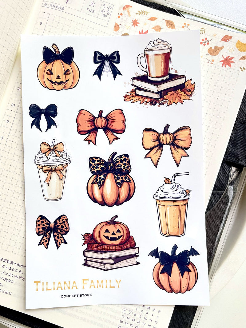 Planche de Stickers Cozy Halloween – Tiliana Family