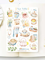 Planche de Stickers Tea Time