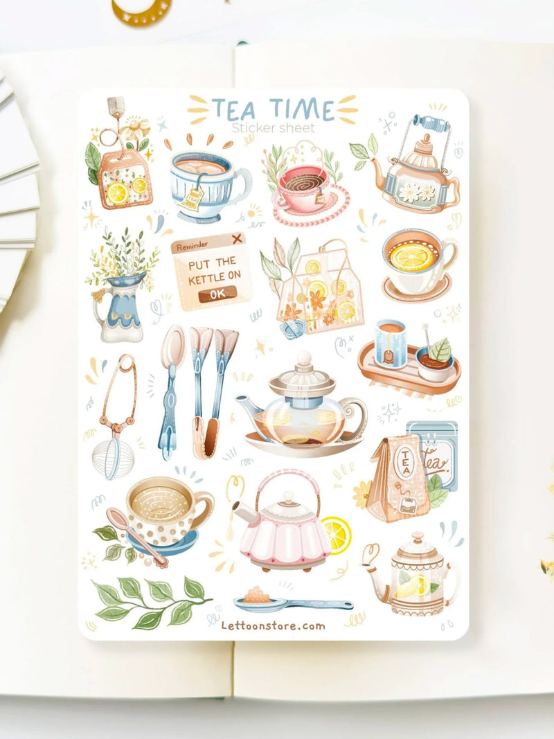 Planche de Stickers Tea Time