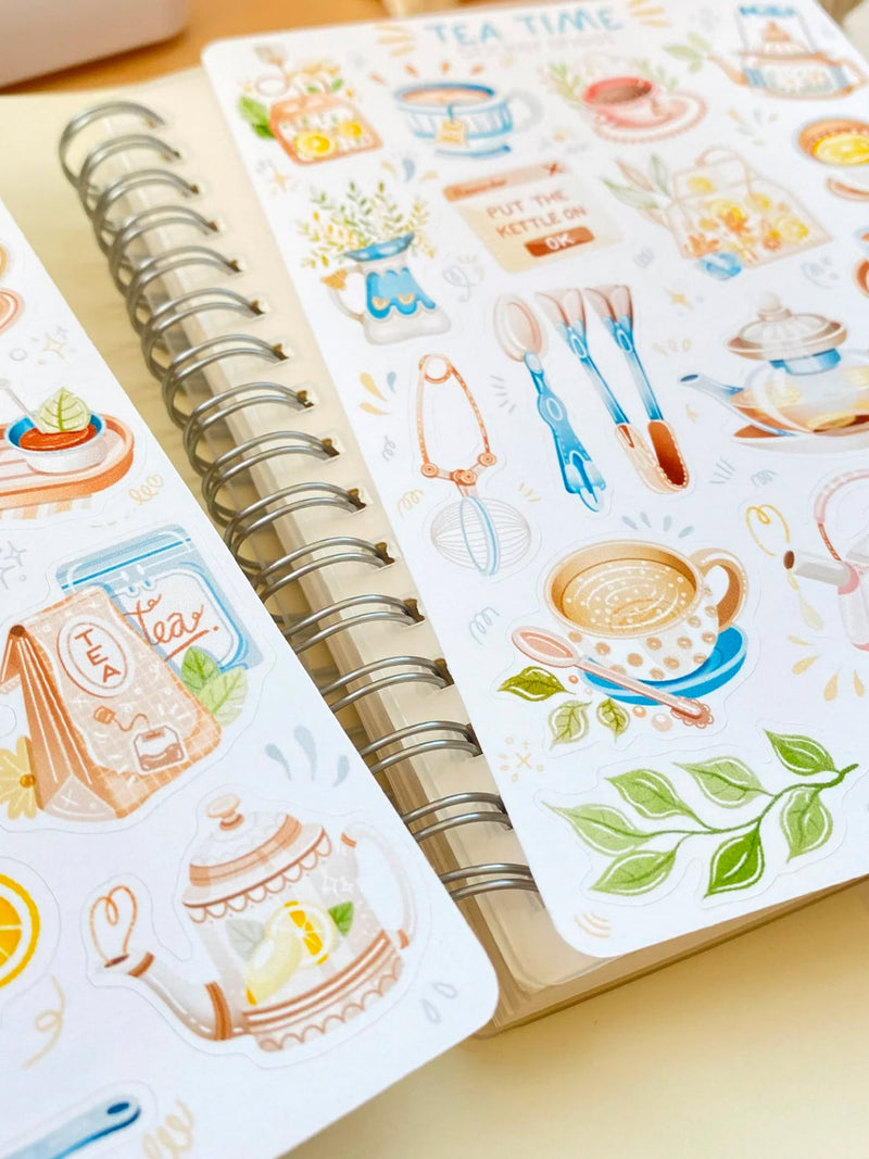 Planche de Stickers Tea Time