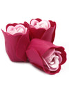 Petit Coeur de 3 Roses de Savon Roses