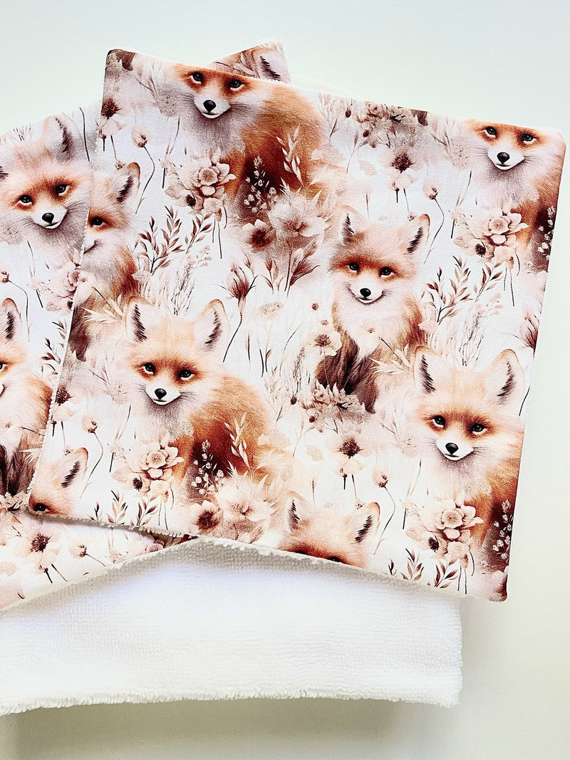 Serviette Visage Renards d'Automne