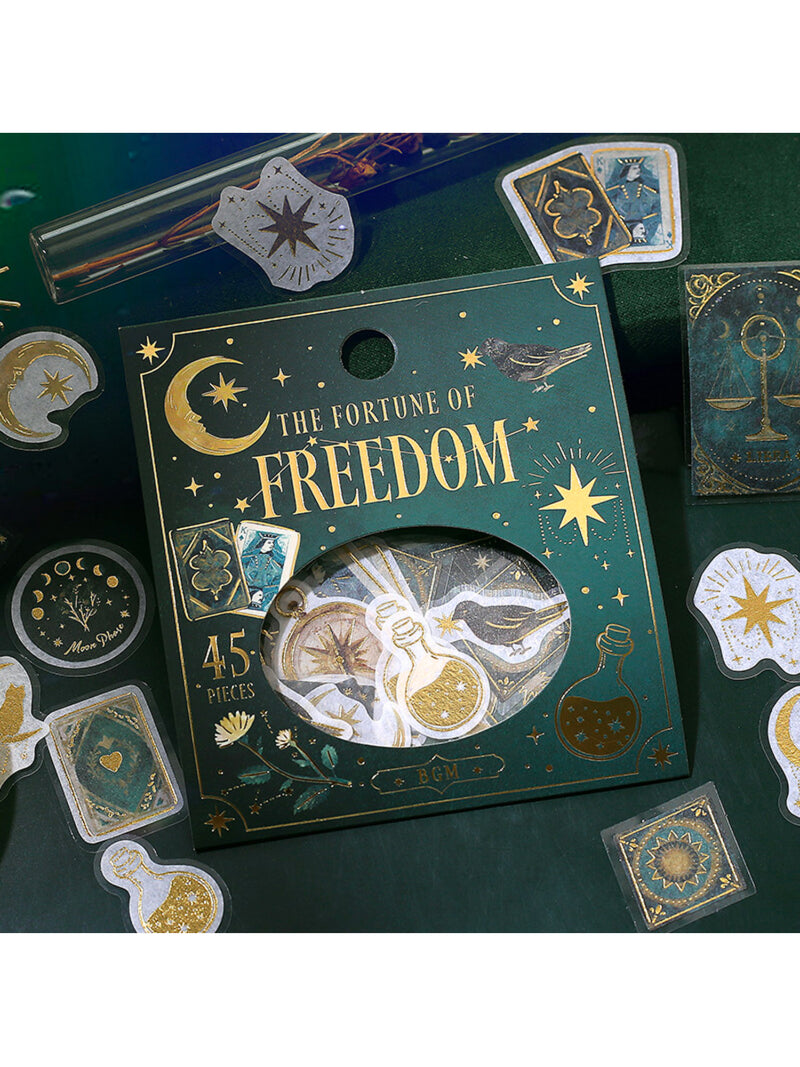 Stickers Japonais The Fortune of Freedom – BGM (45 pièces)