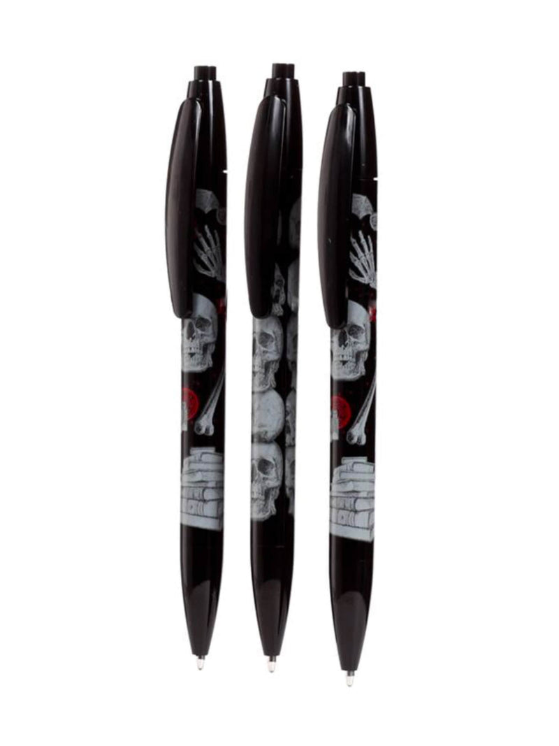 Lot de 3 Stylos – Gothica (Édition Halloween)