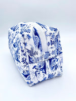 Grande Trousse Rembourrée Paysage Asiatique Bleu