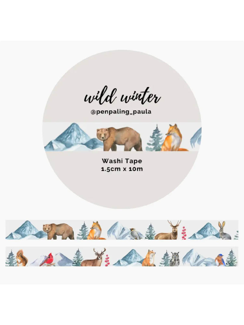 Washi Tape Hiver Sauvage
