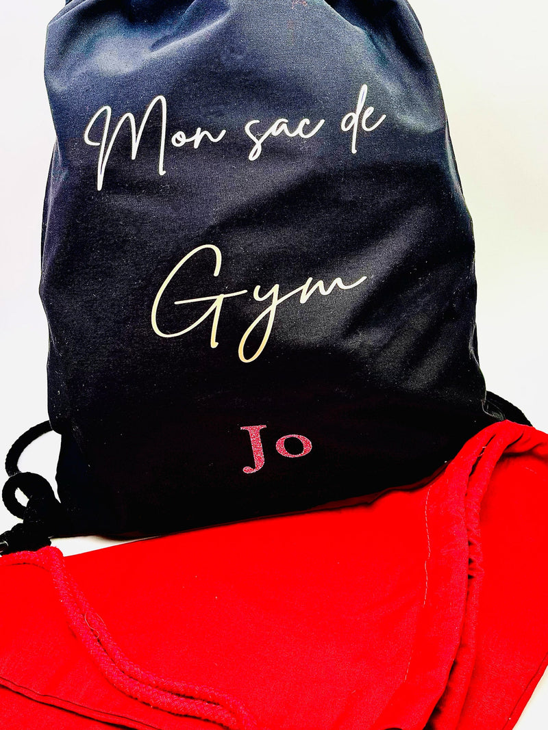 Sac à dos de Gym ou Autre 100% Coton Biologique - SANS PERSONNALISATION