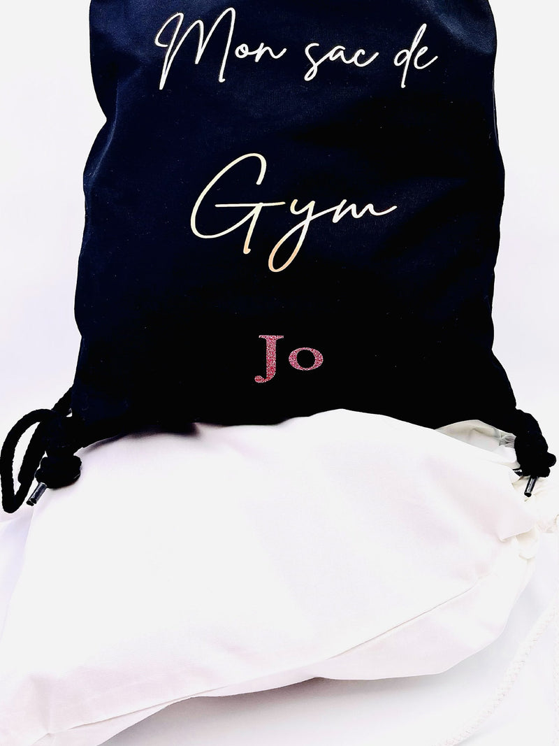 Sac à dos de Gym ou Autre 100% Coton Biologique - SANS PERSONNALISATION